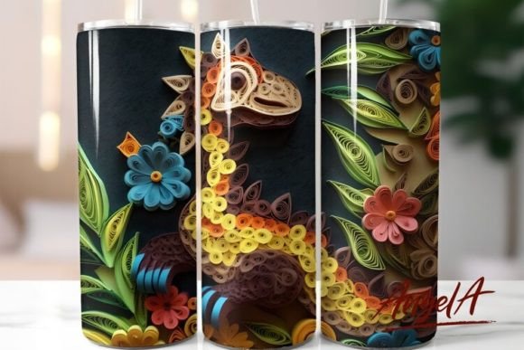 Download Dinosaur Tumbler Wrap / 3d Reptile - Tile Collection