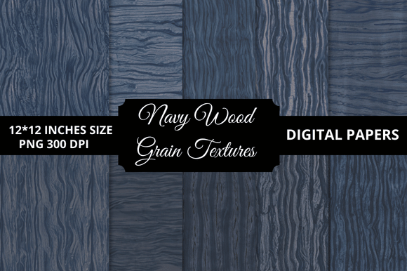 Download Navy Wood Grain Textures Digital Papers - Wood grain Collection