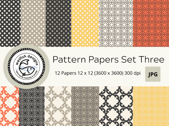 Download Digital Scrapbook Pattern Papers Set&nbsp; - Premium Resources