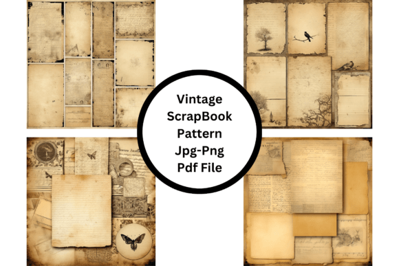 Download Vintage ScrapBook Pattern - Premium Resources