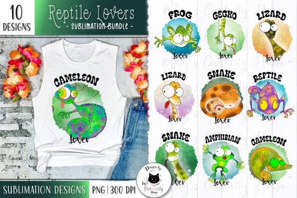 Download Funny Reptile Sublimation Bundle - Tile Collection