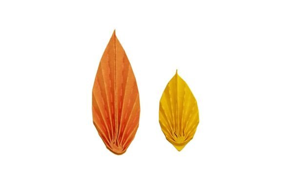 Download 3D Pleated Leaf Paper Decor - Paper decor Collection